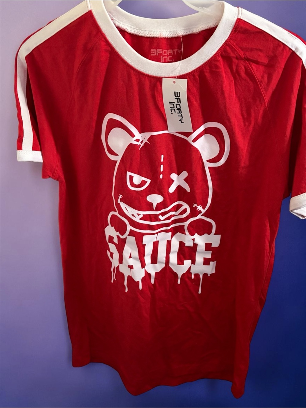 Kids' Red 'SAUCE' Graphic Tee by